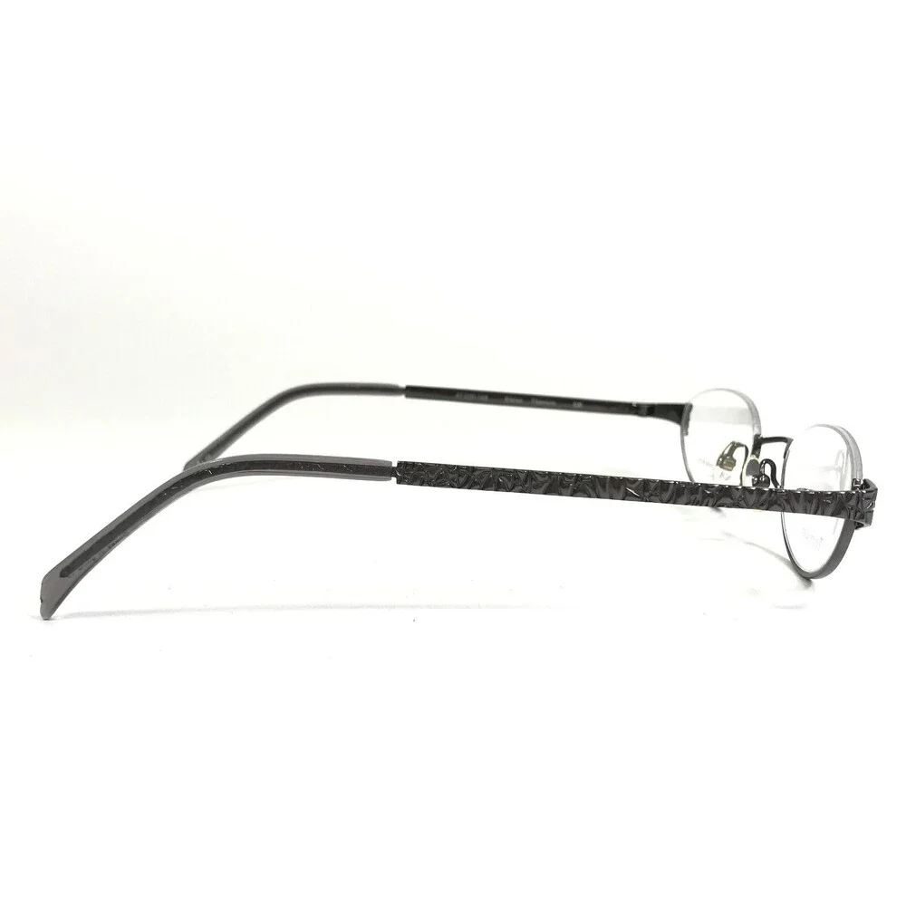 Dana Buchman Eyeglasses Frames Eloise GM Gray Round Half Rim 47-21-145